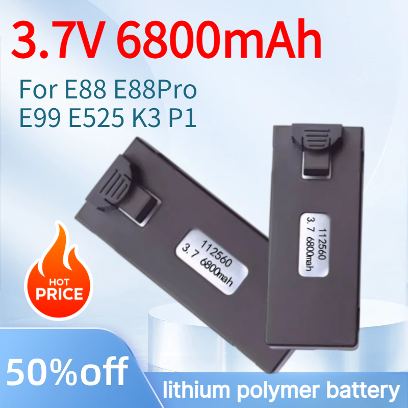 Drone E88 Rc Quadcopter - Akumulator LiPo 3,7 V, 6800 mAh,