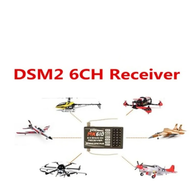 DSM2 MK610 AR6100 2.4G 6CH Odb – Drone Rc Leading recenzja i cena