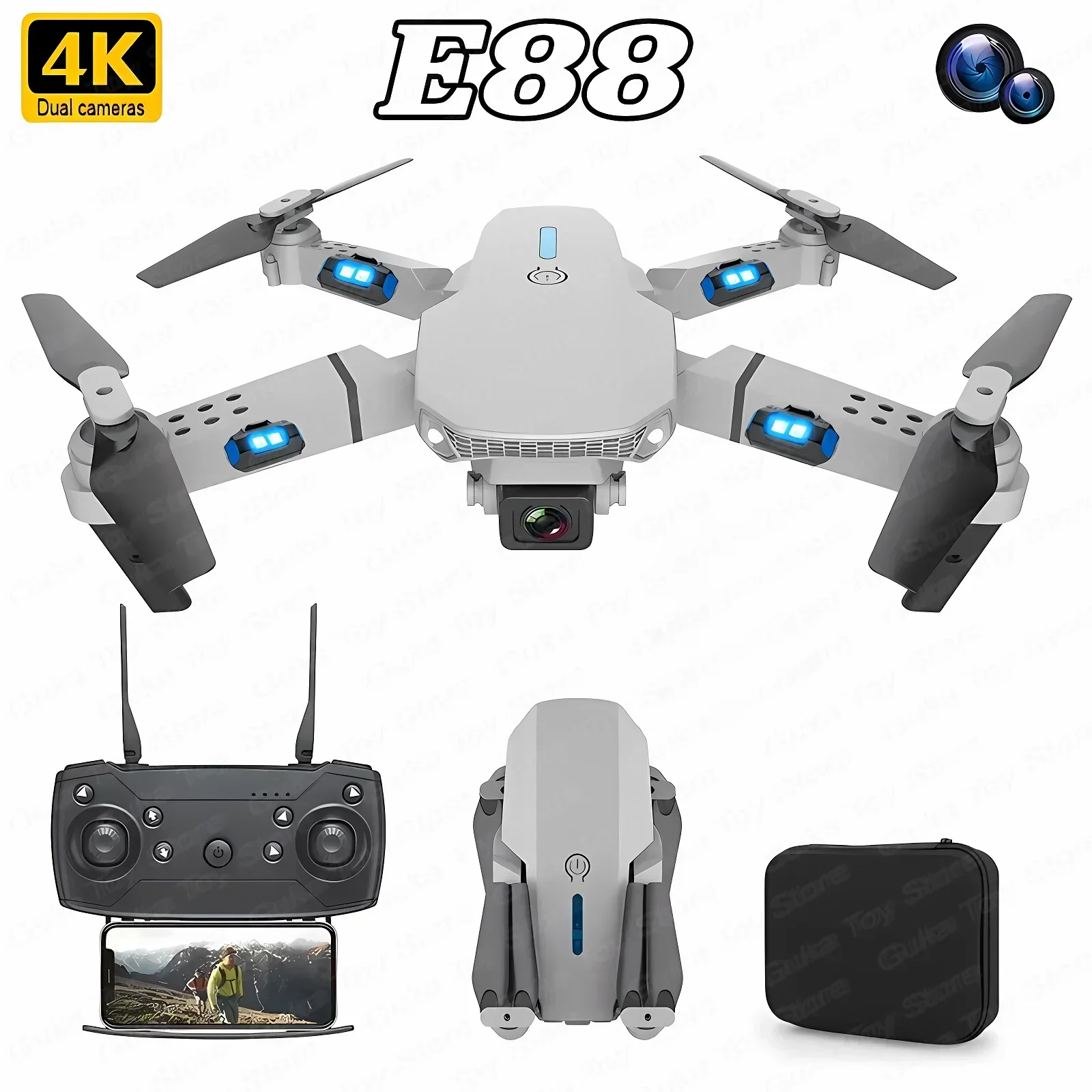 E88 Pro WIFI FPV Drone Wide An – Drone Ae Rc recenzja i cena